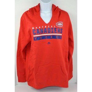 Montreal Canadiens V-Neck Hoodie Sweatshirt